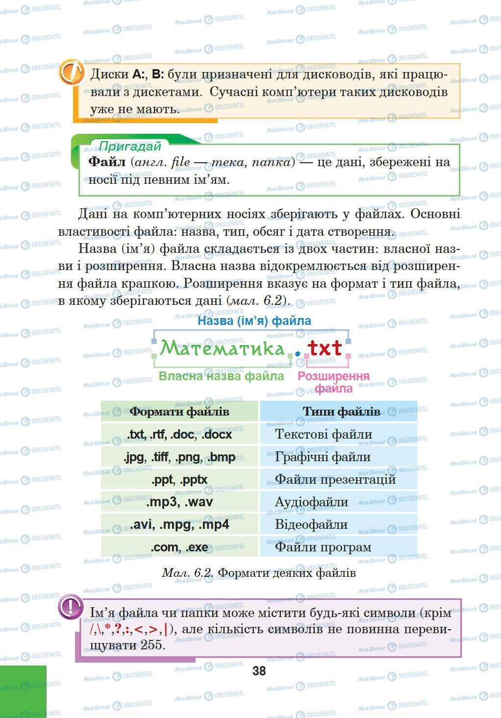 Учебники Информатика 5 класс страница 38