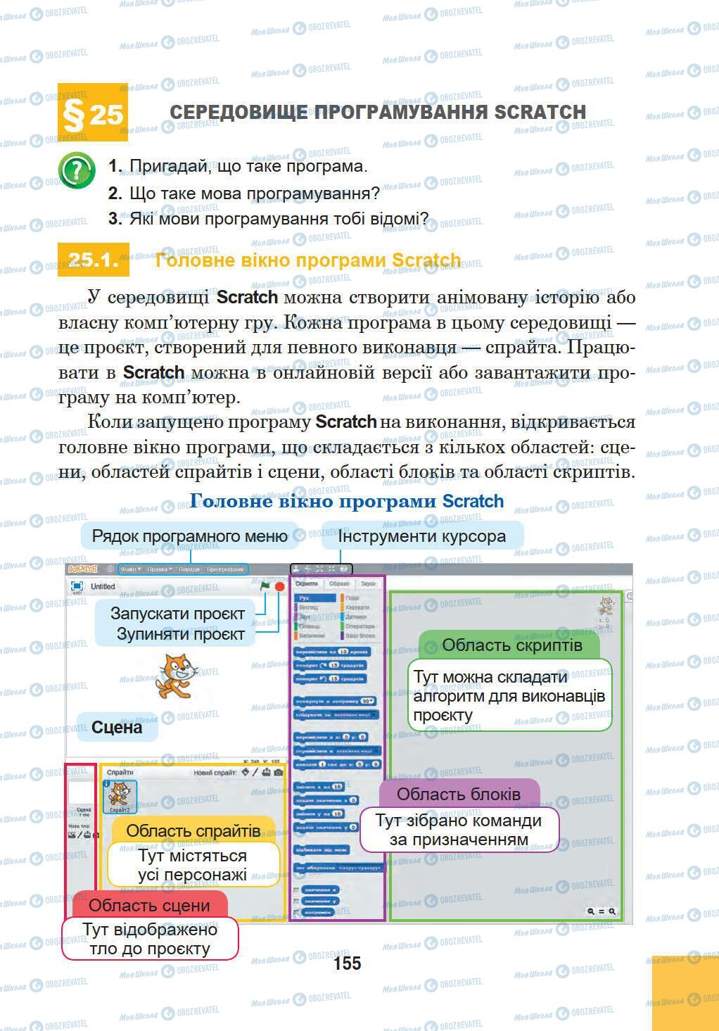 Підручники Інформатика 5 клас сторінка 155