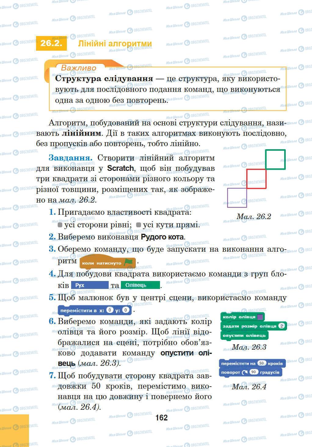 Підручники Інформатика 5 клас сторінка 162