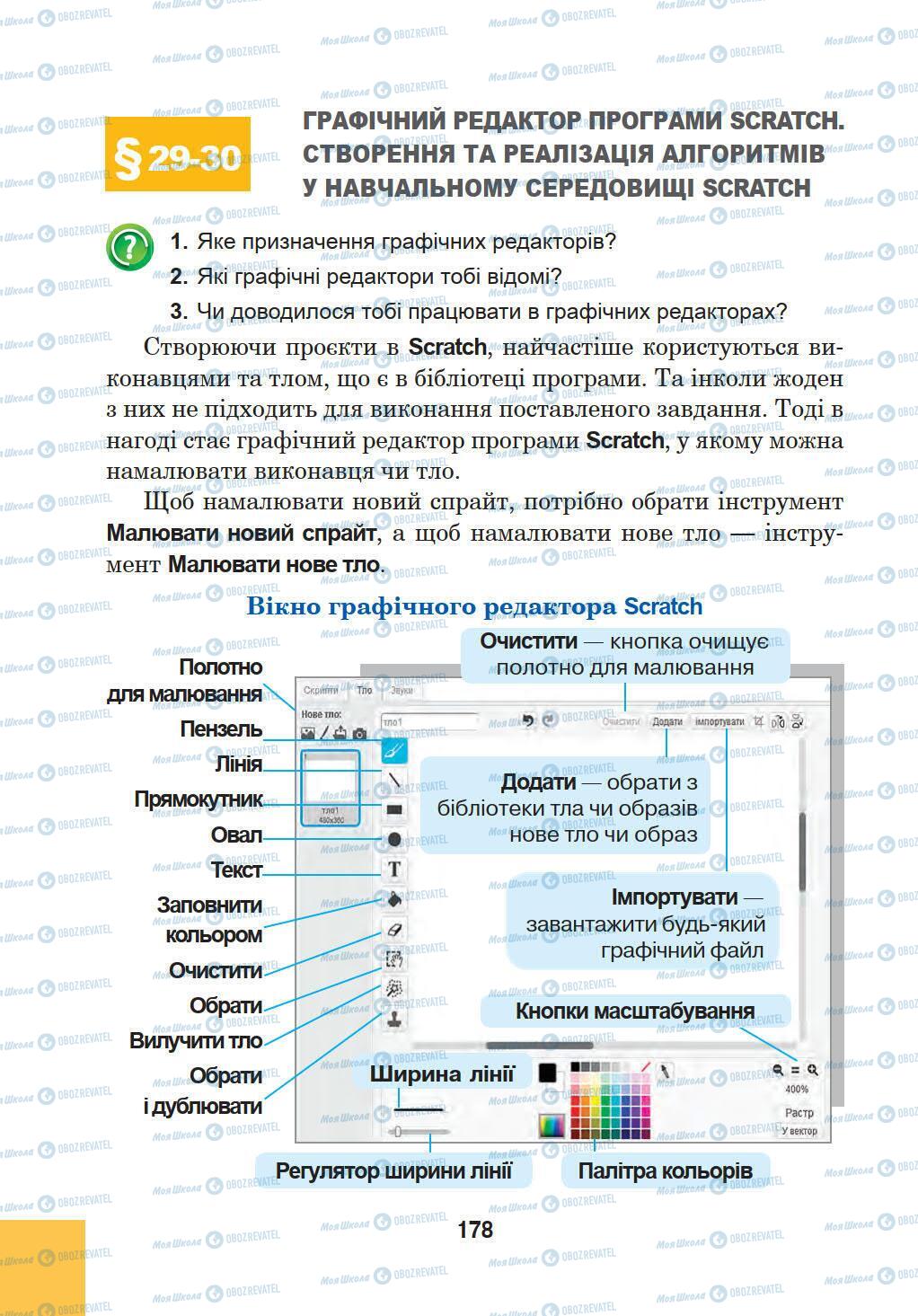 Підручники Інформатика 5 клас сторінка 178