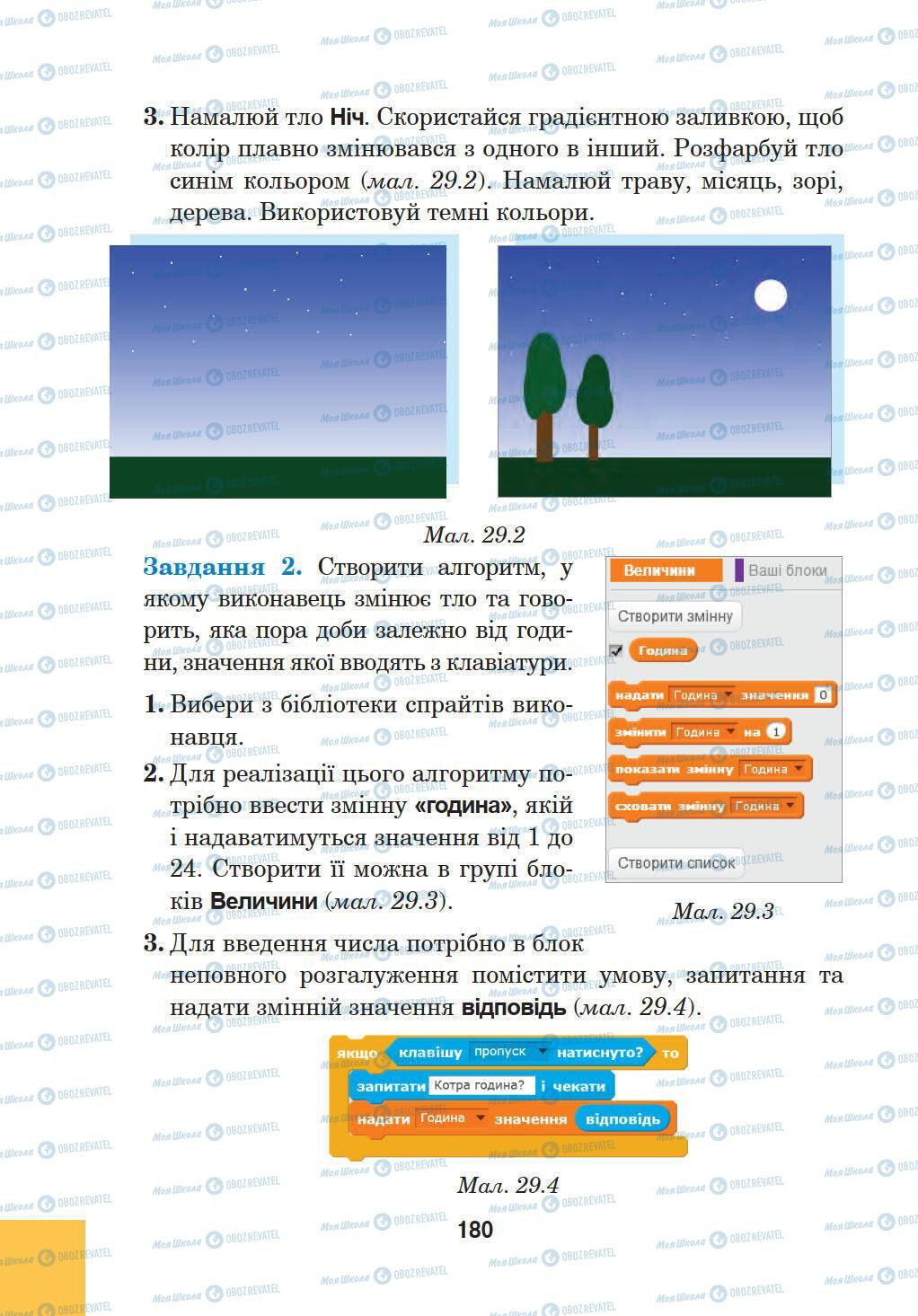 Підручники Інформатика 5 клас сторінка 180