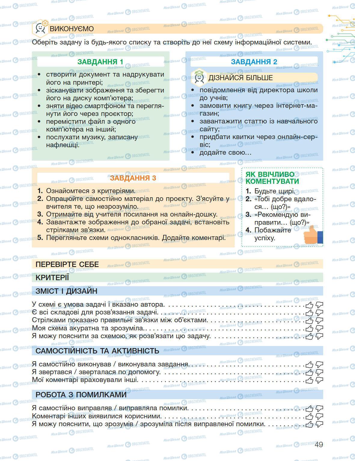 Підручники Інформатика 5 клас сторінка 49