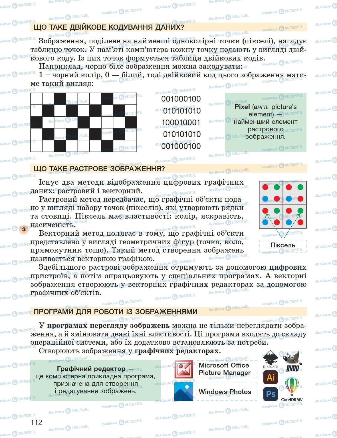 Підручники Інформатика 5 клас сторінка 112