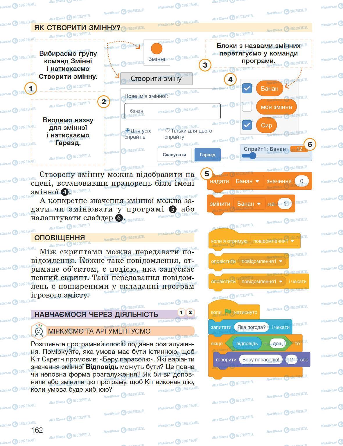 Підручники Інформатика 5 клас сторінка 162