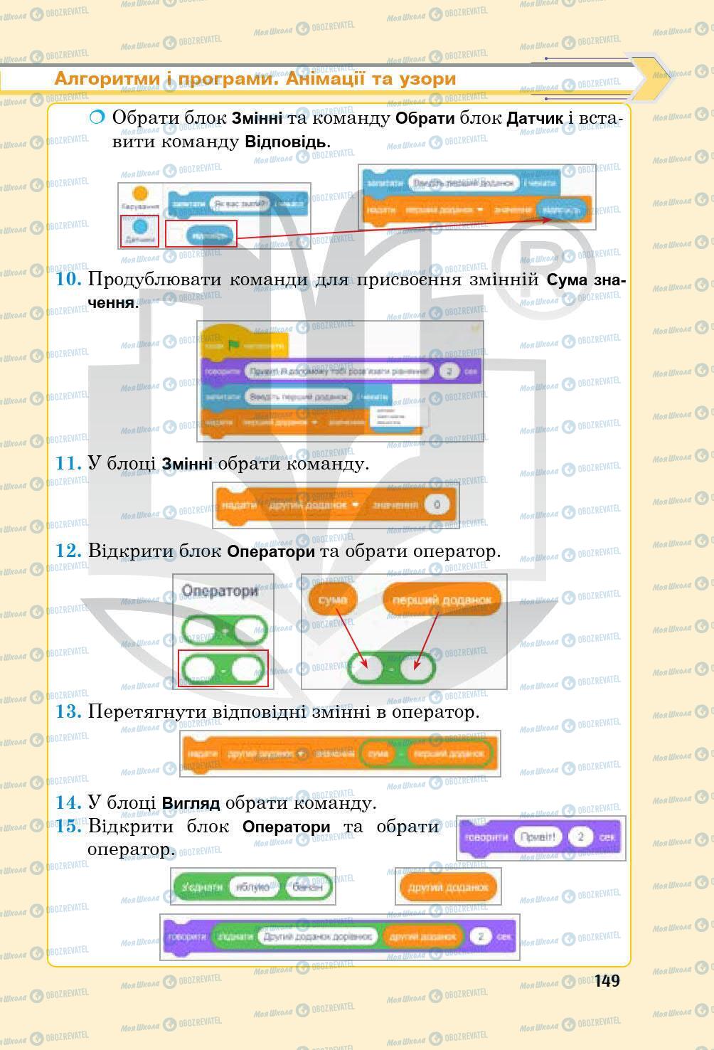 Підручники Інформатика 5 клас сторінка 149