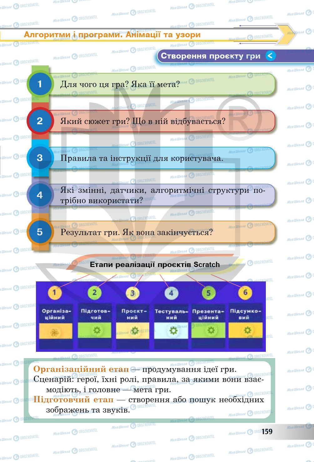 Учебники Информатика 5 класс страница 159