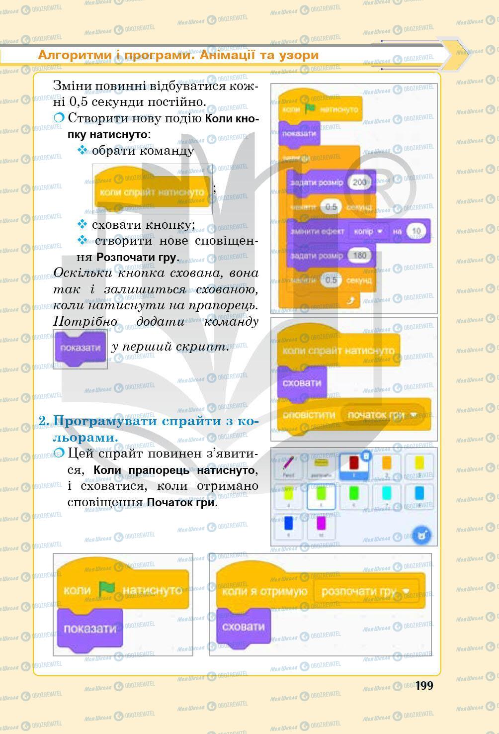 Підручники Інформатика 5 клас сторінка 199