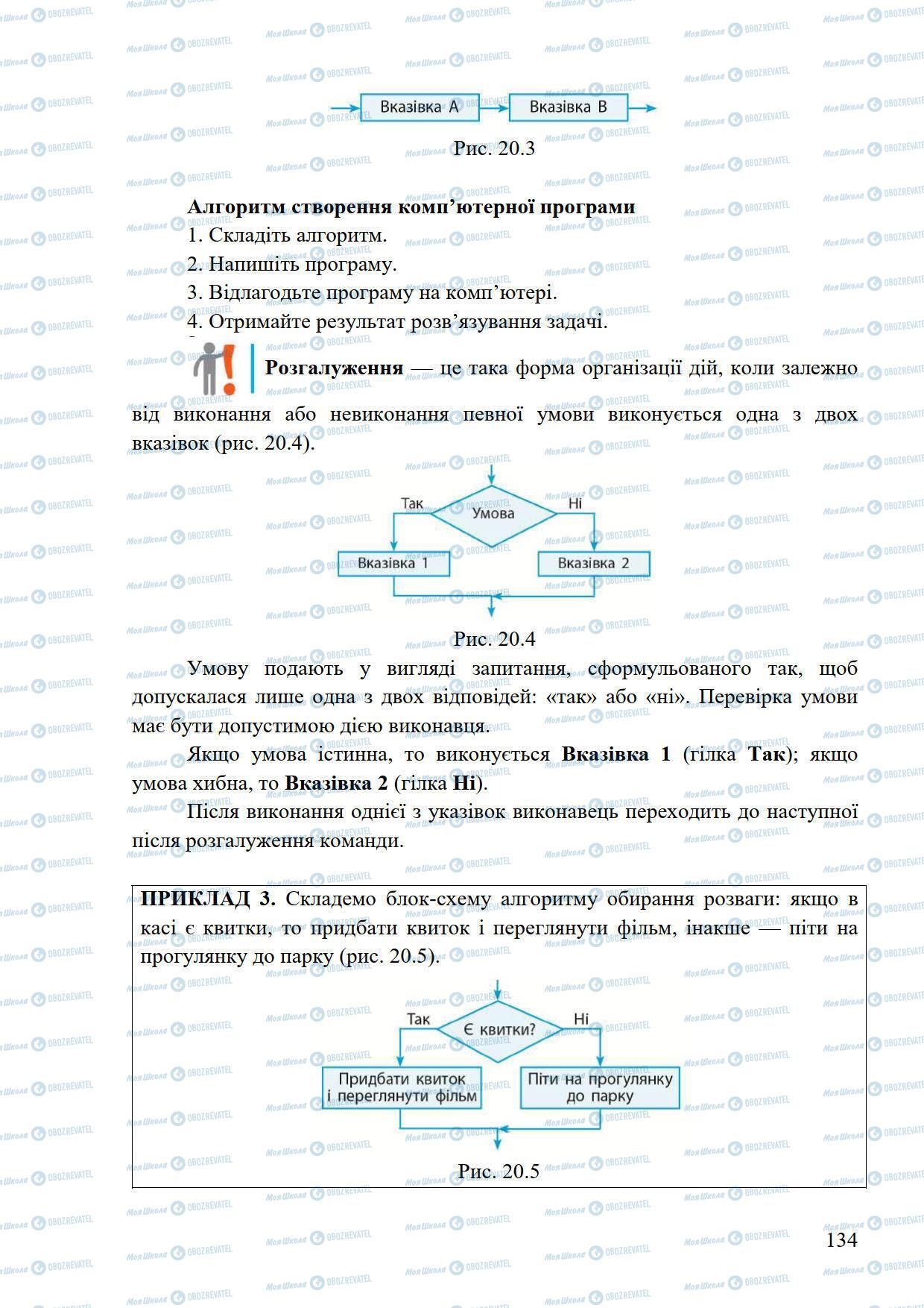 Підручники Інформатика 5 клас сторінка 134