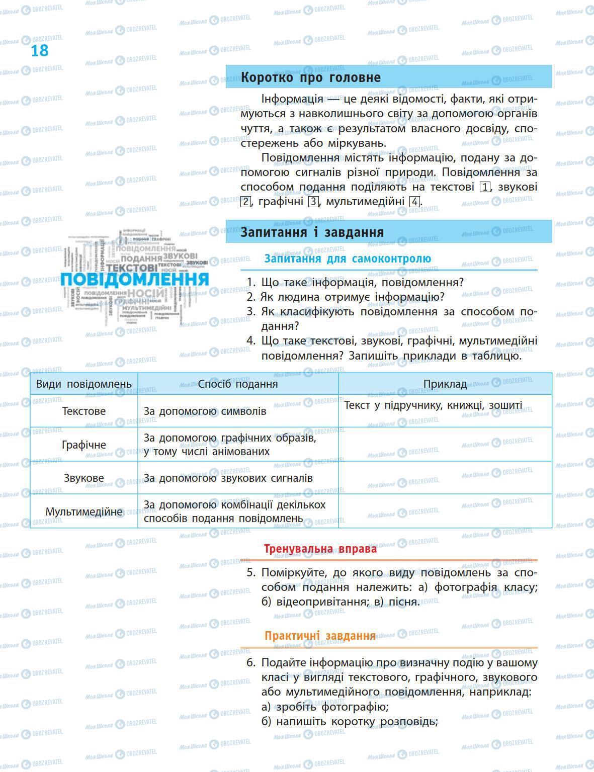 Підручники Інформатика 5 клас сторінка 18