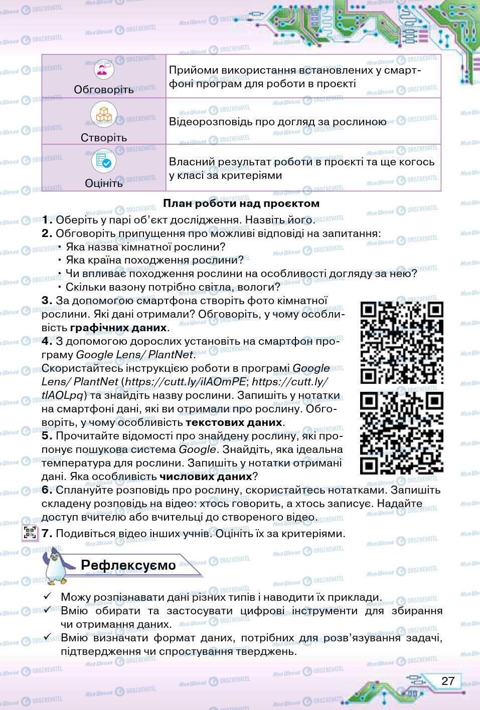 Підручники Інформатика 5 клас сторінка 27