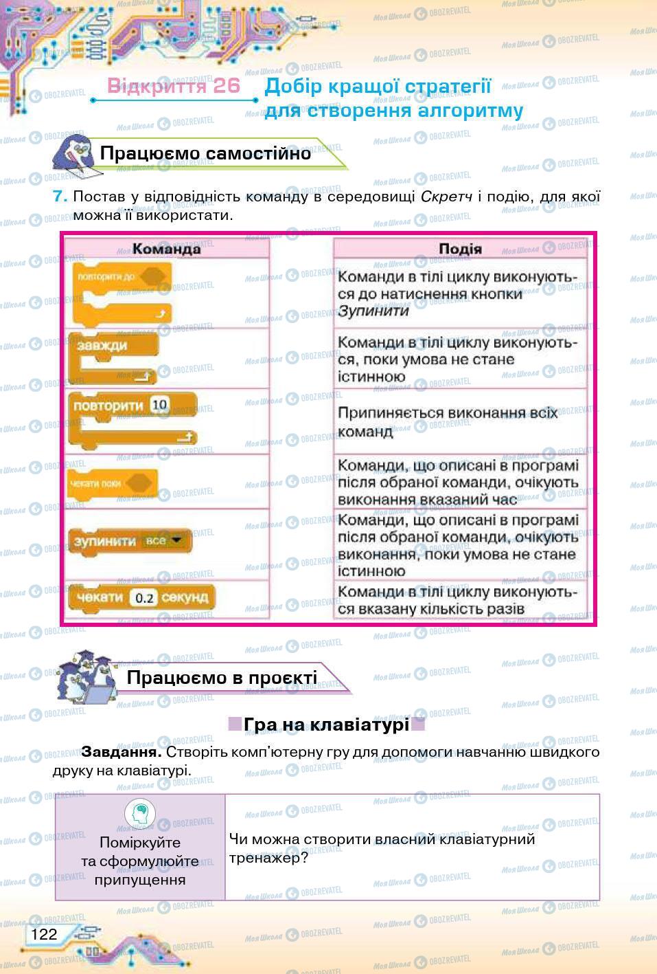 Підручники Інформатика 5 клас сторінка 122