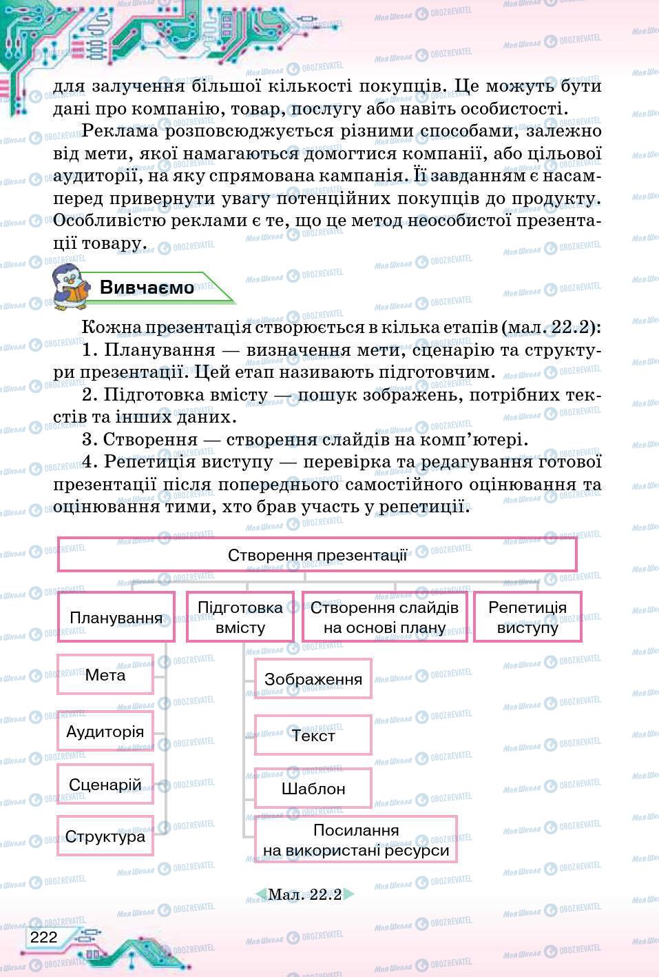 Учебники Информатика 5 класс страница 222