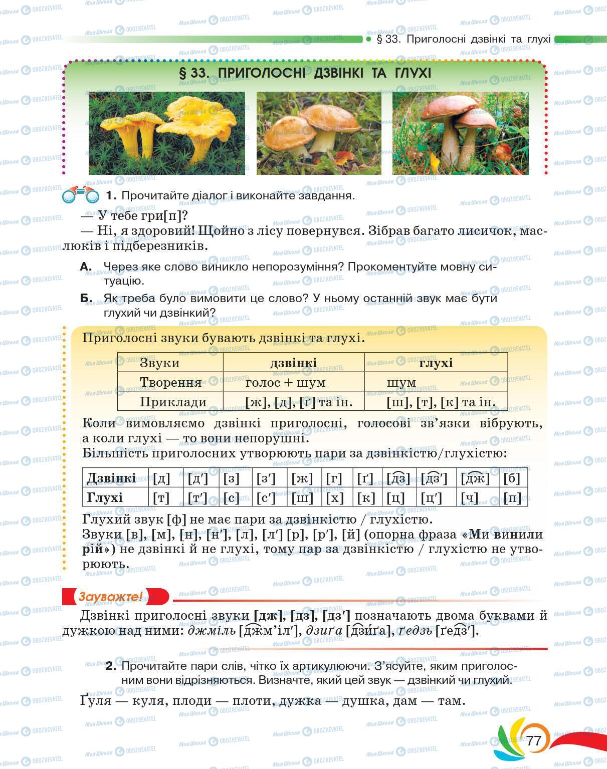 Учебники Укр мова 5 класс страница 77