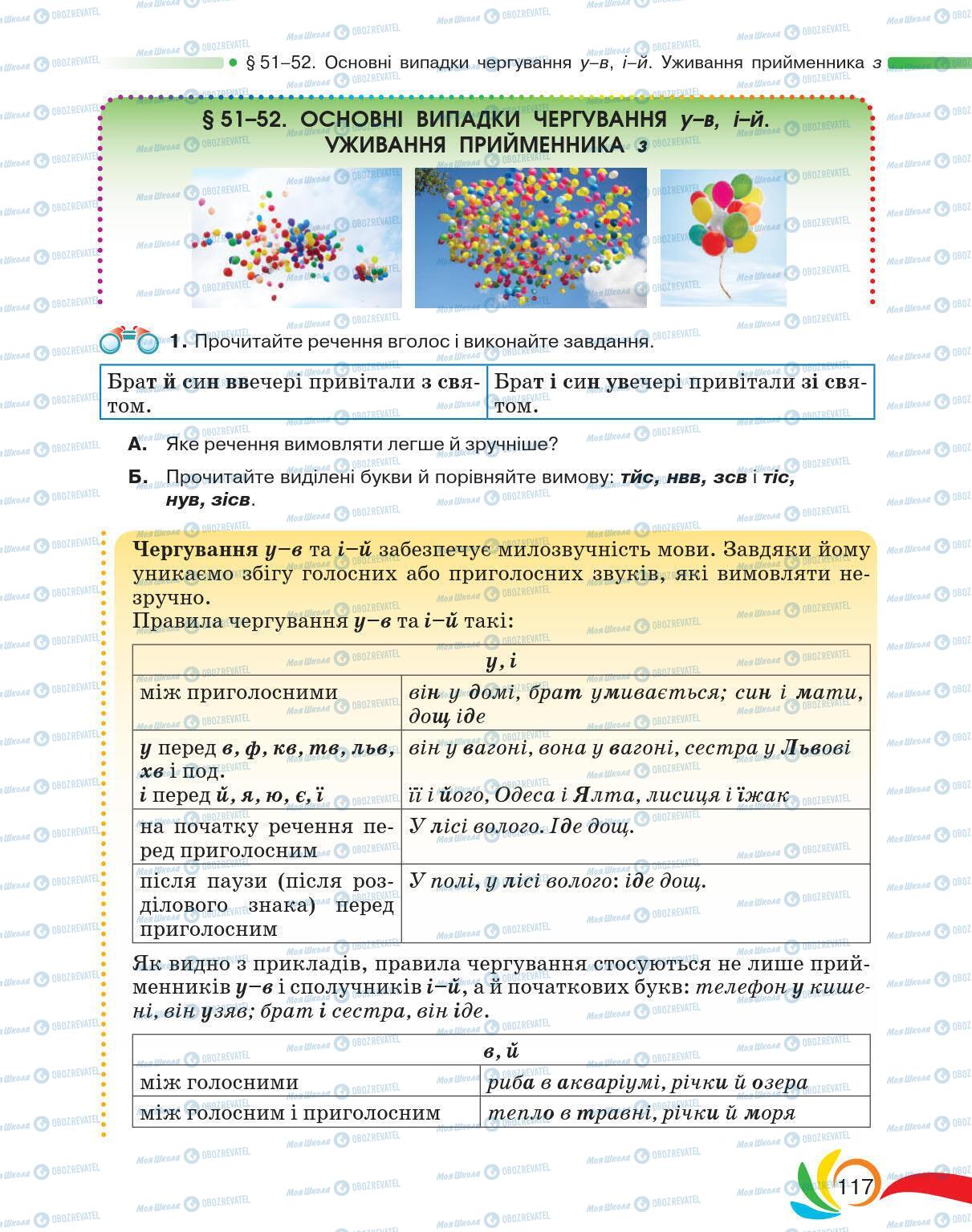 Учебники Укр мова 5 класс страница 117