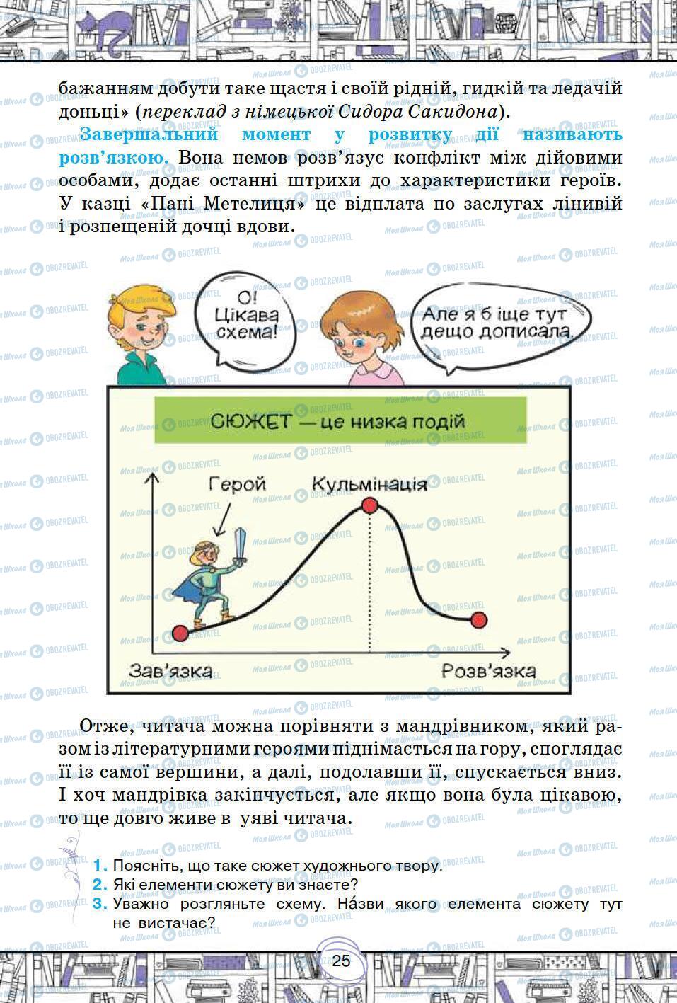 Підручники Зарубіжна література 5 клас сторінка 25