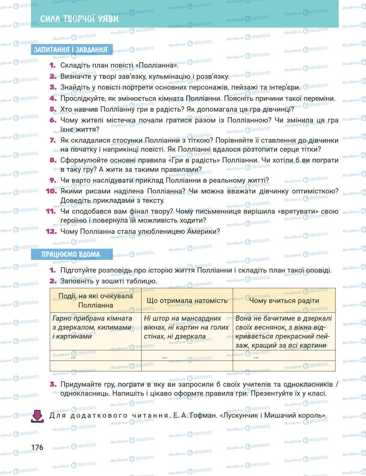 Учебники Зарубежная литература 5 класс страница 176