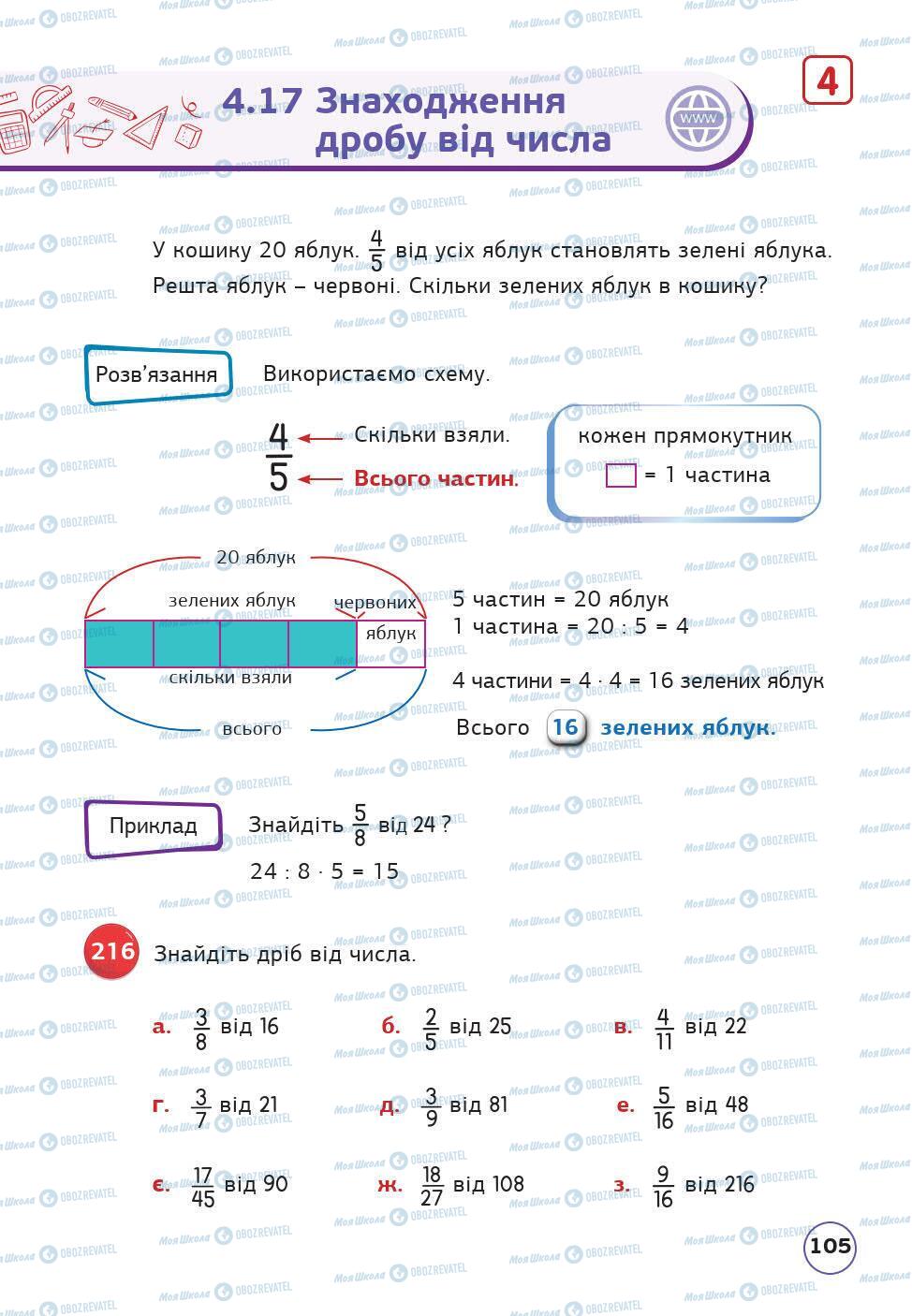 Учебники Математика 5 класс страница 105