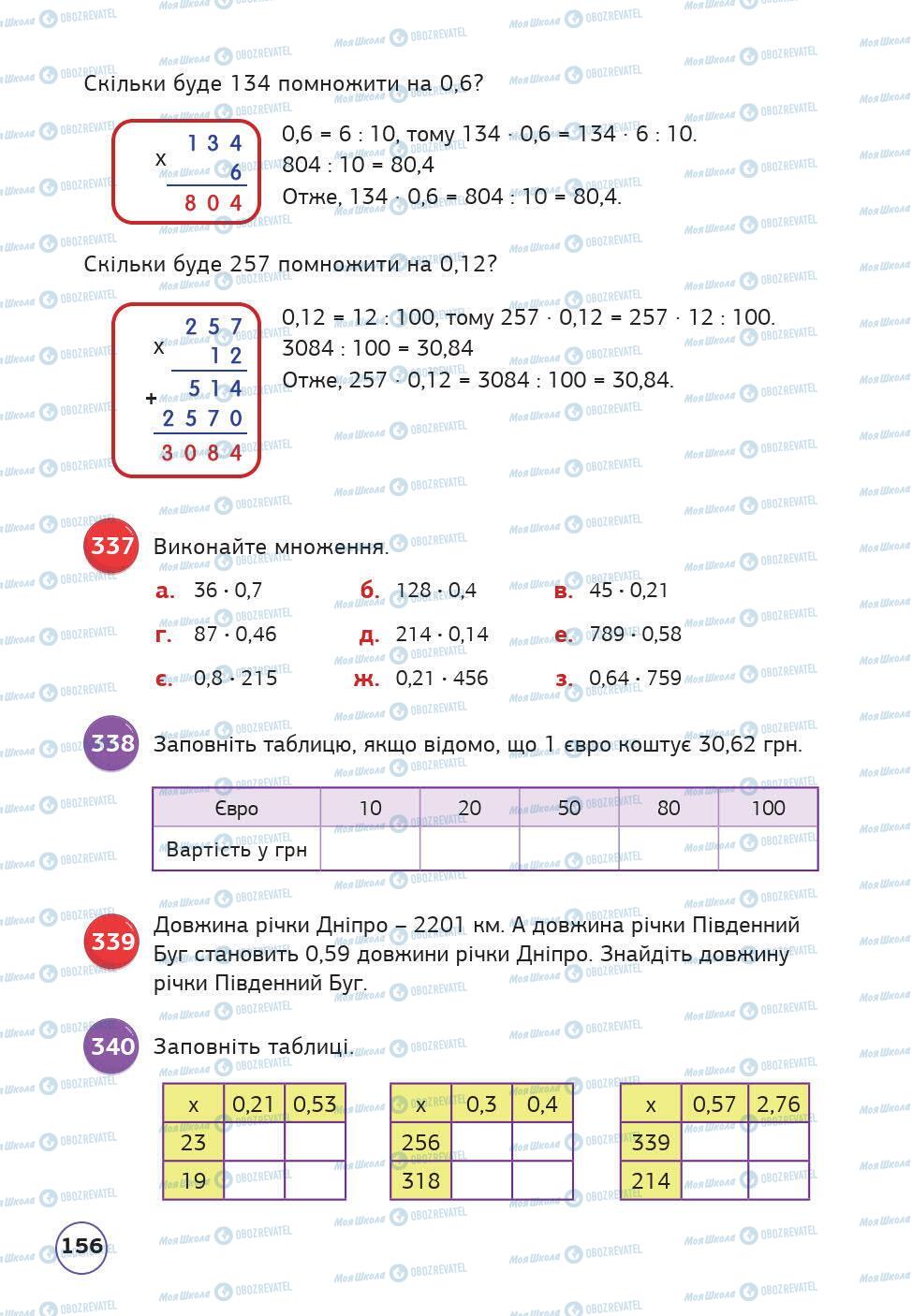 Учебники Математика 5 класс страница 156