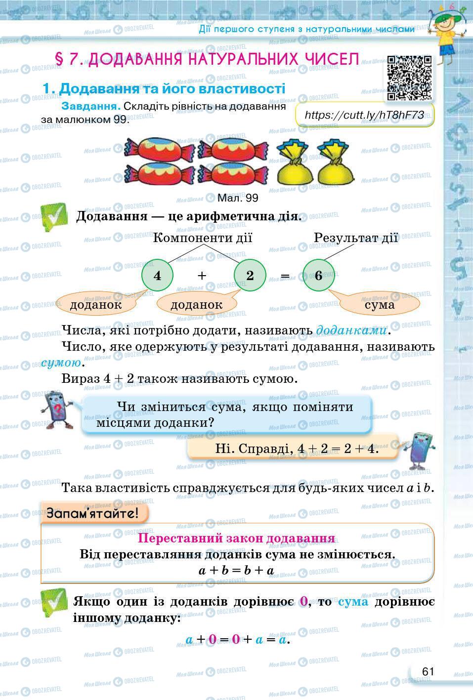 ГДЗ Математика 5 клас сторінка 61