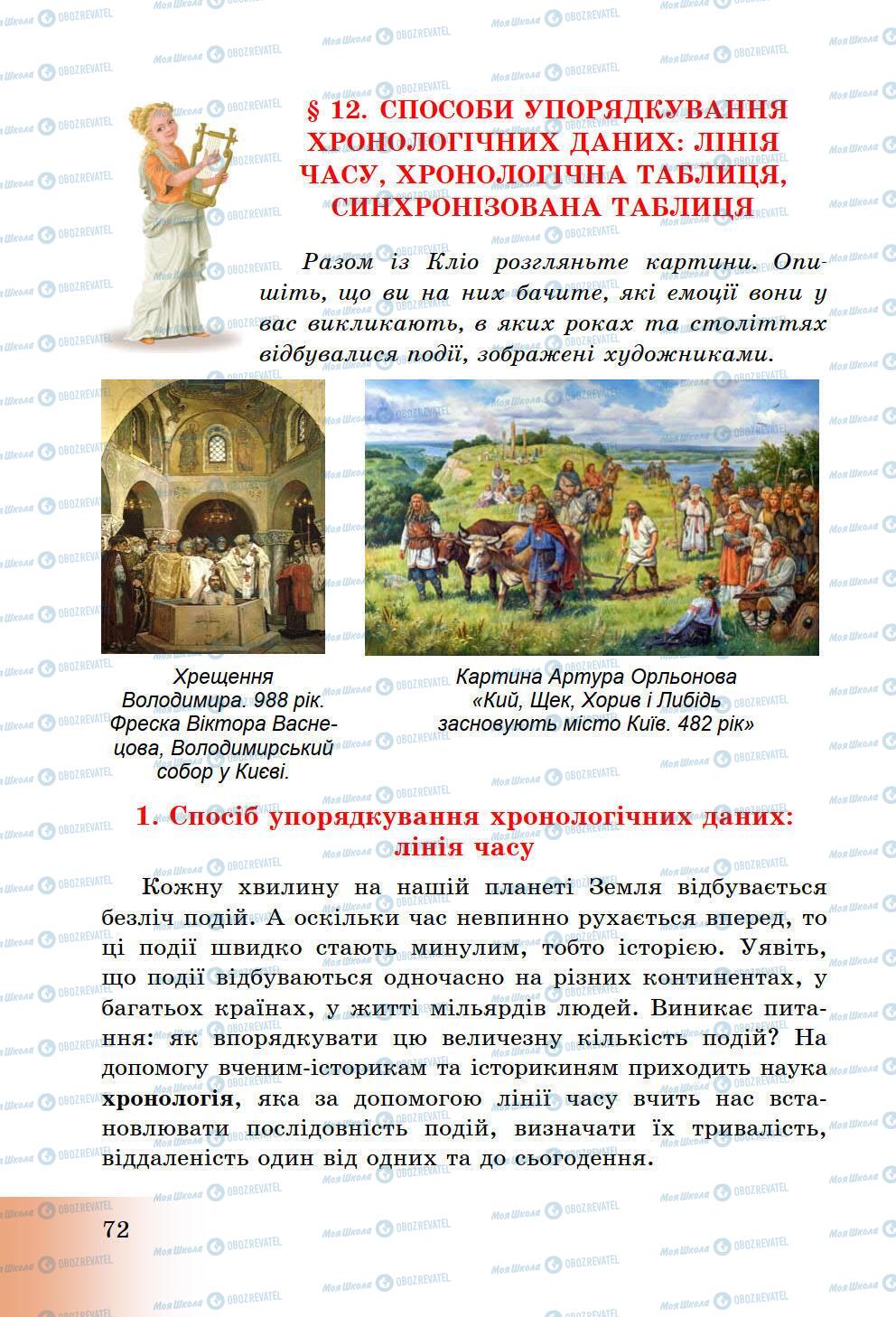 Підручники Історія України 5 клас сторінка 72