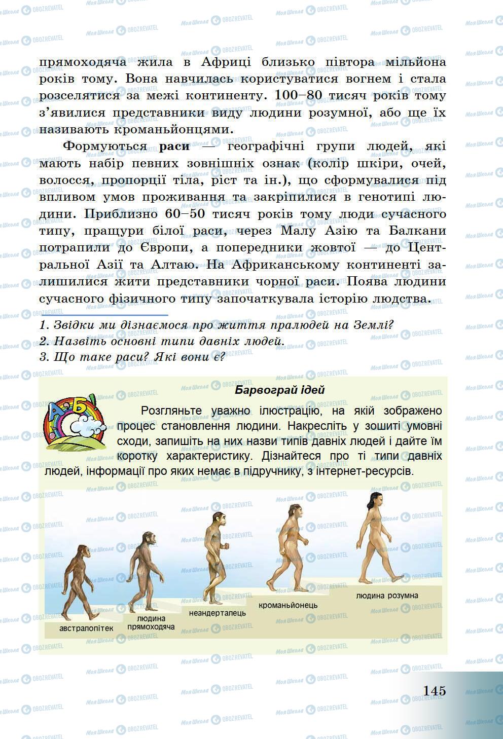 Підручники Історія України 5 клас сторінка 145