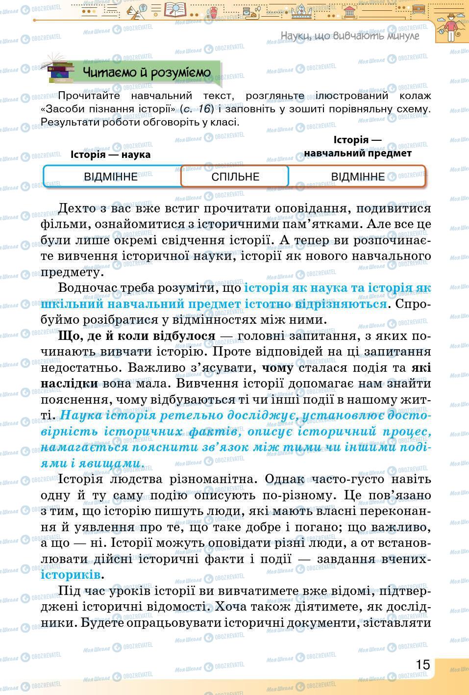 Учебники История Украины 5 класс страница 15