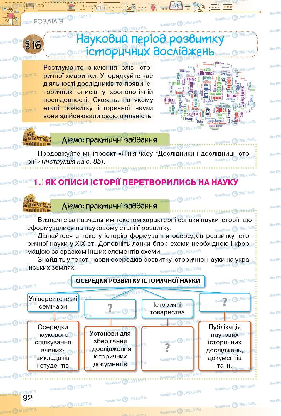 Учебники История Украины 5 класс страница 92