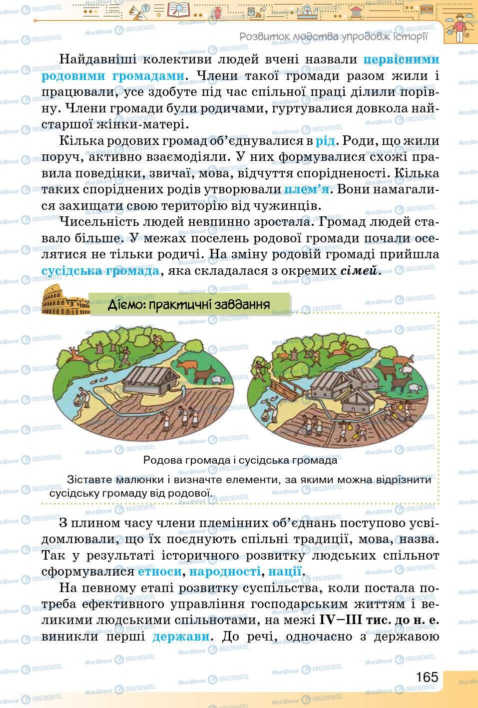 Учебники История Украины 5 класс страница 165