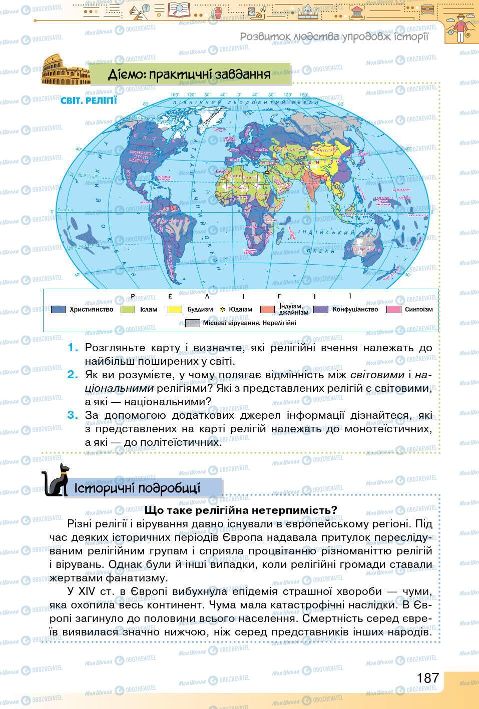 Підручники Історія України 5 клас сторінка 187