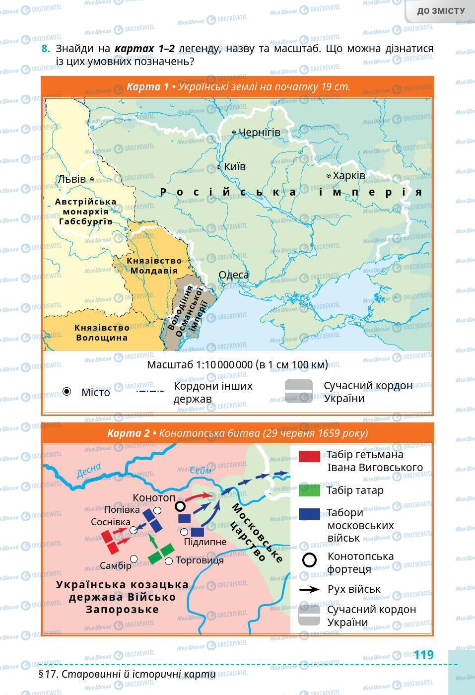 Підручники Історія України 5 клас сторінка 119