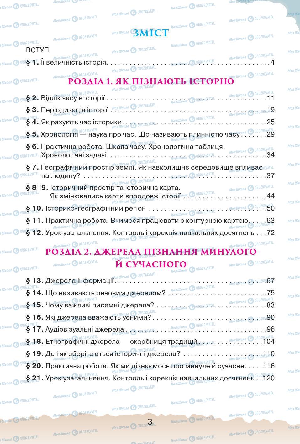 Учебники История Украины 5 класс страница 3