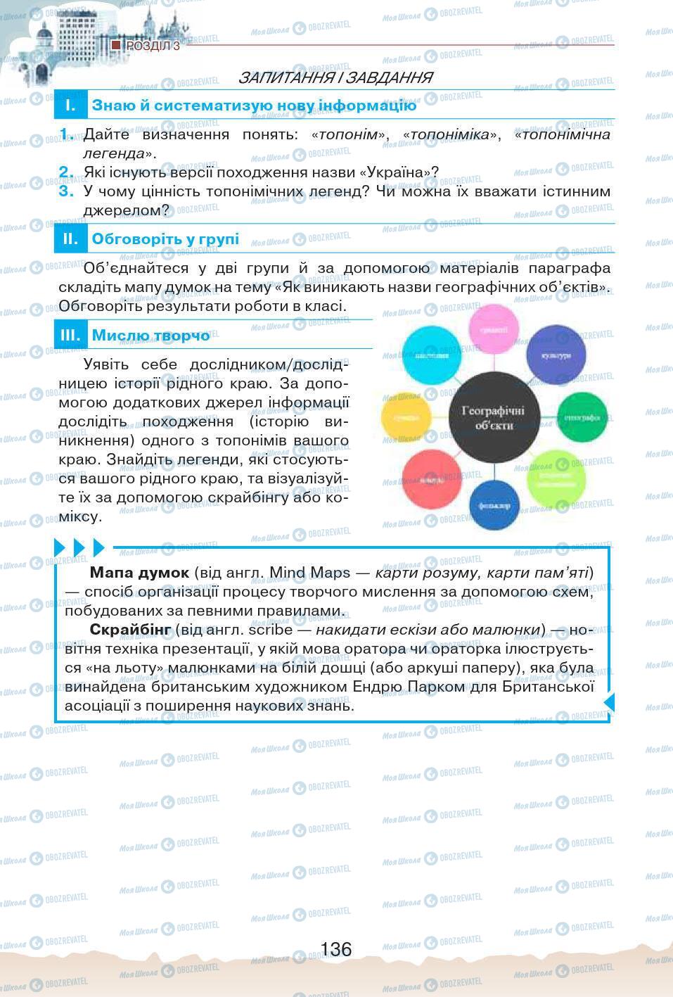 Підручники Історія України 5 клас сторінка 136