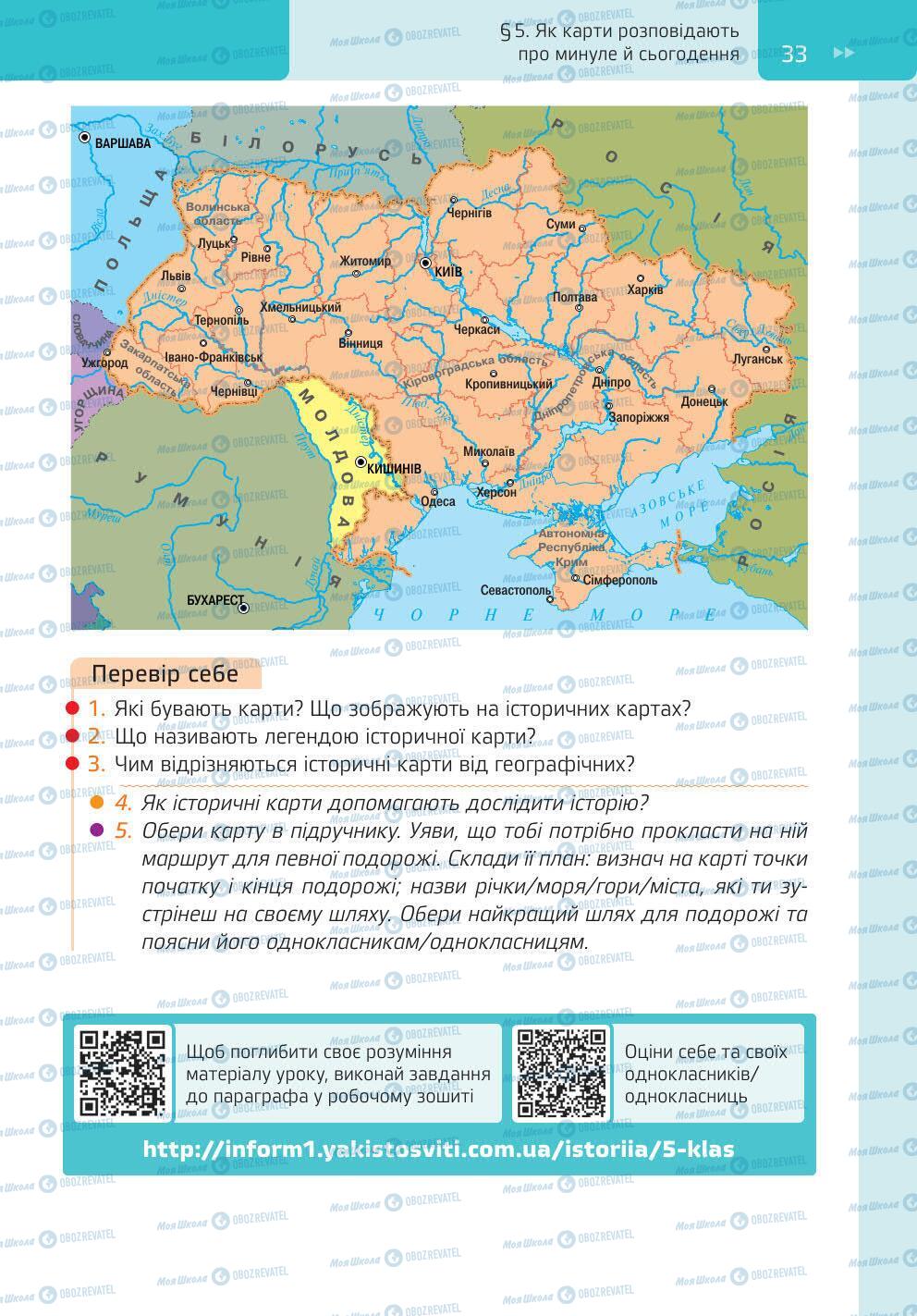 Підручники Історія України 5 клас сторінка 33