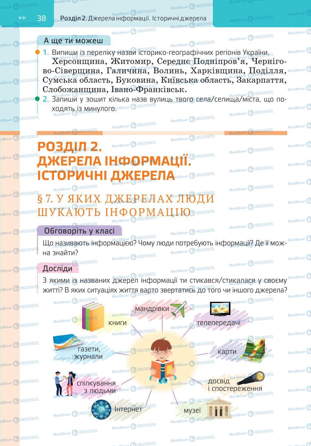 Підручники Історія України 5 клас сторінка 38