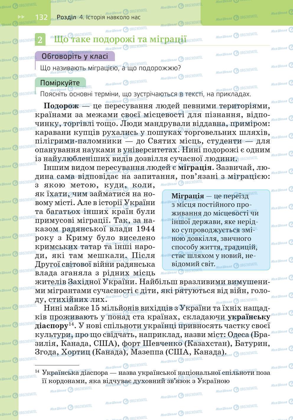 Підручники Історія України 5 клас сторінка 132