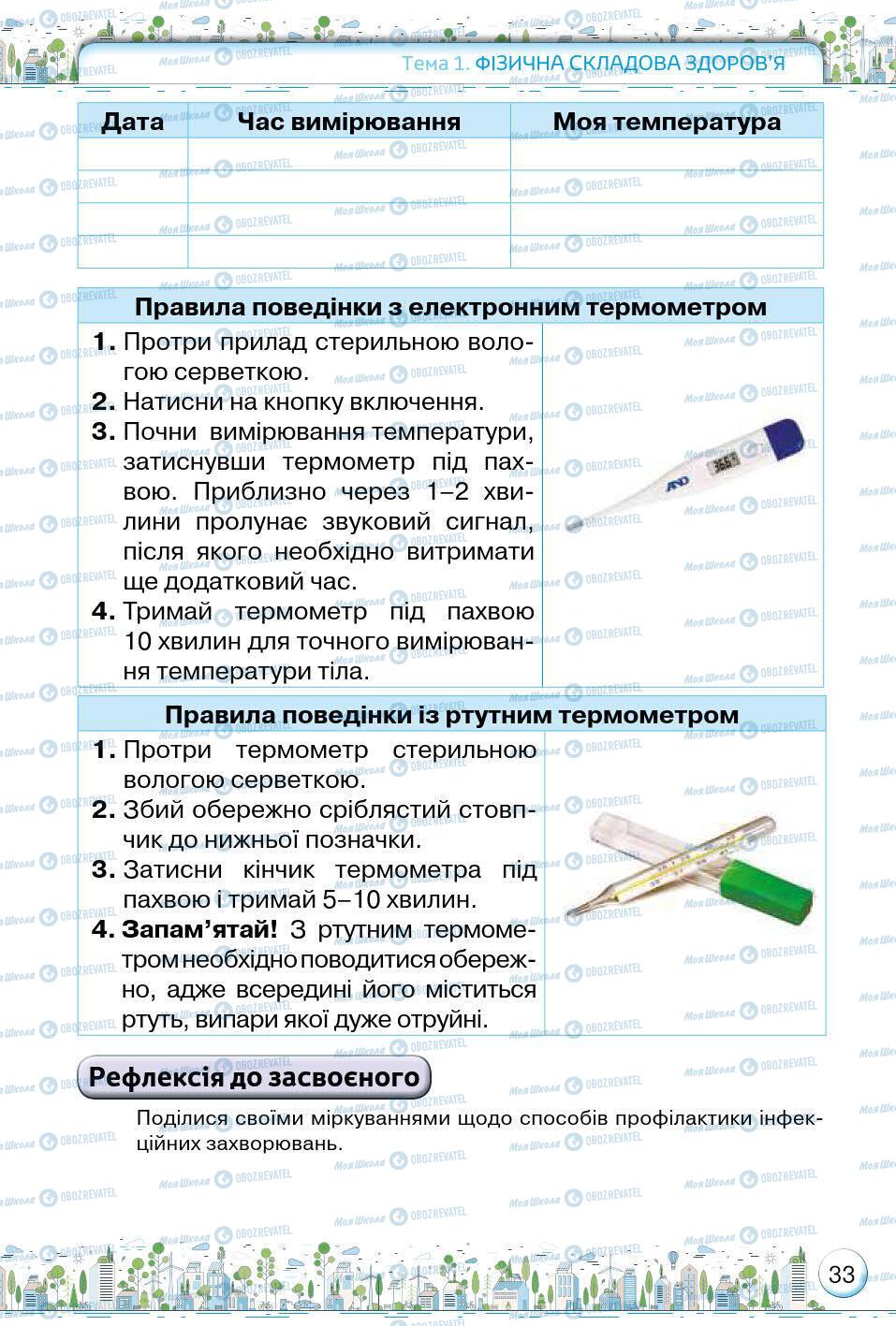 Підручники Основи здоров'я 5 клас сторінка 33