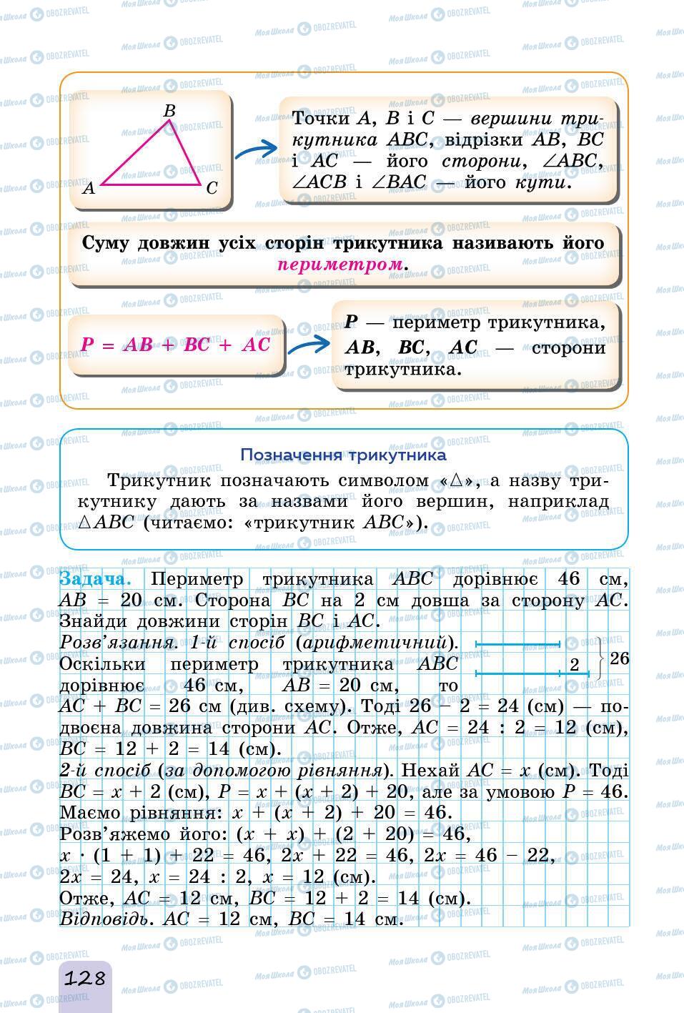 Підручники Математика 5 клас сторінка 128