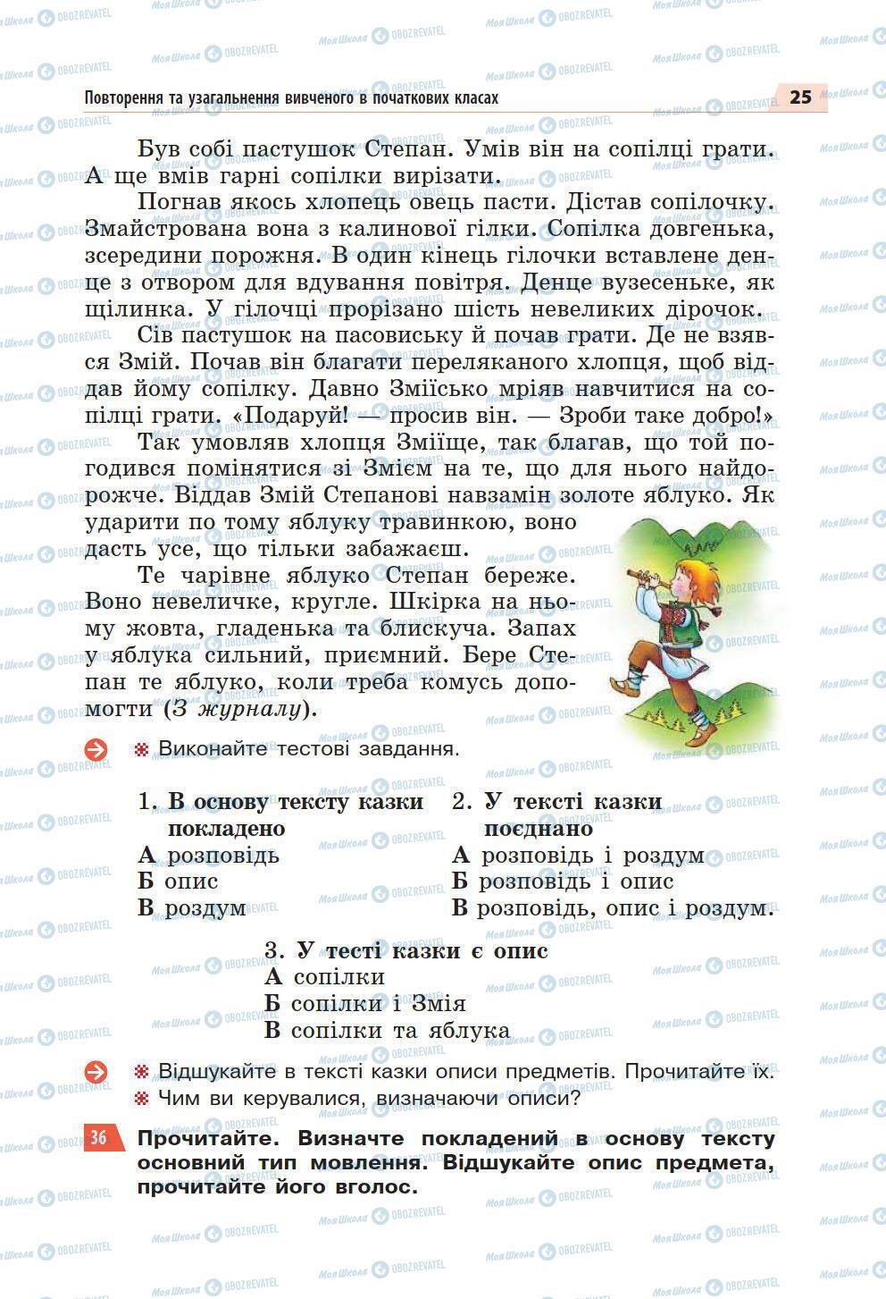 Підручники Українська мова 5 клас сторінка 25