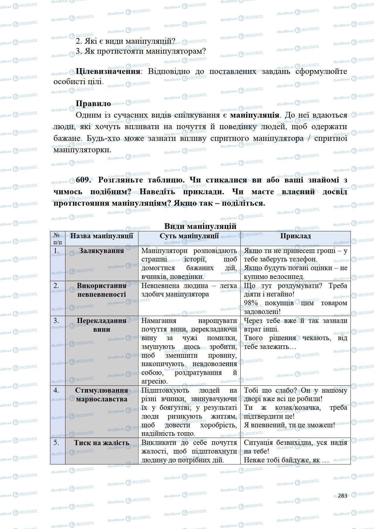 Учебники Укр мова 5 класс страница 283