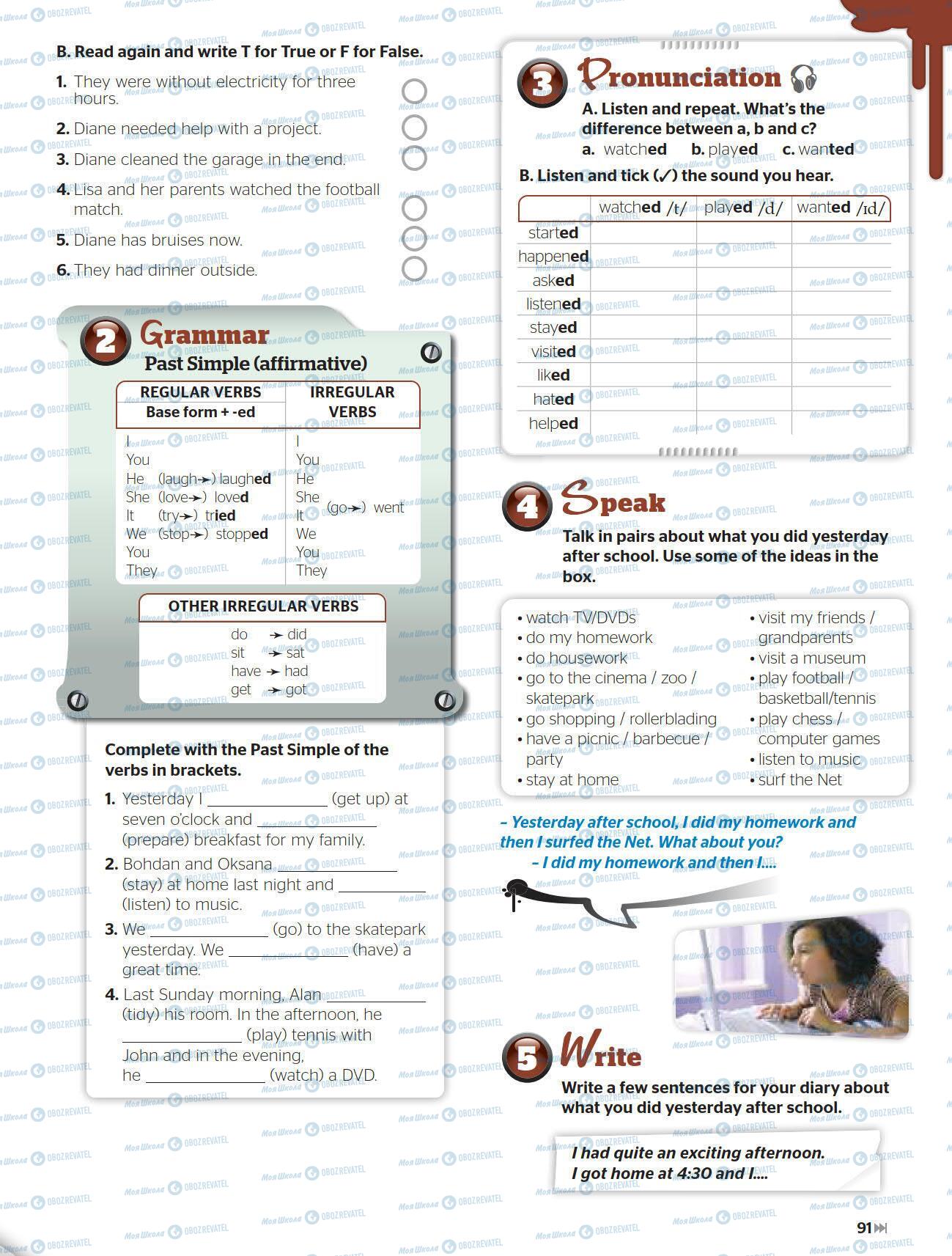 Підручники Англійська мова 5 клас сторінка 91