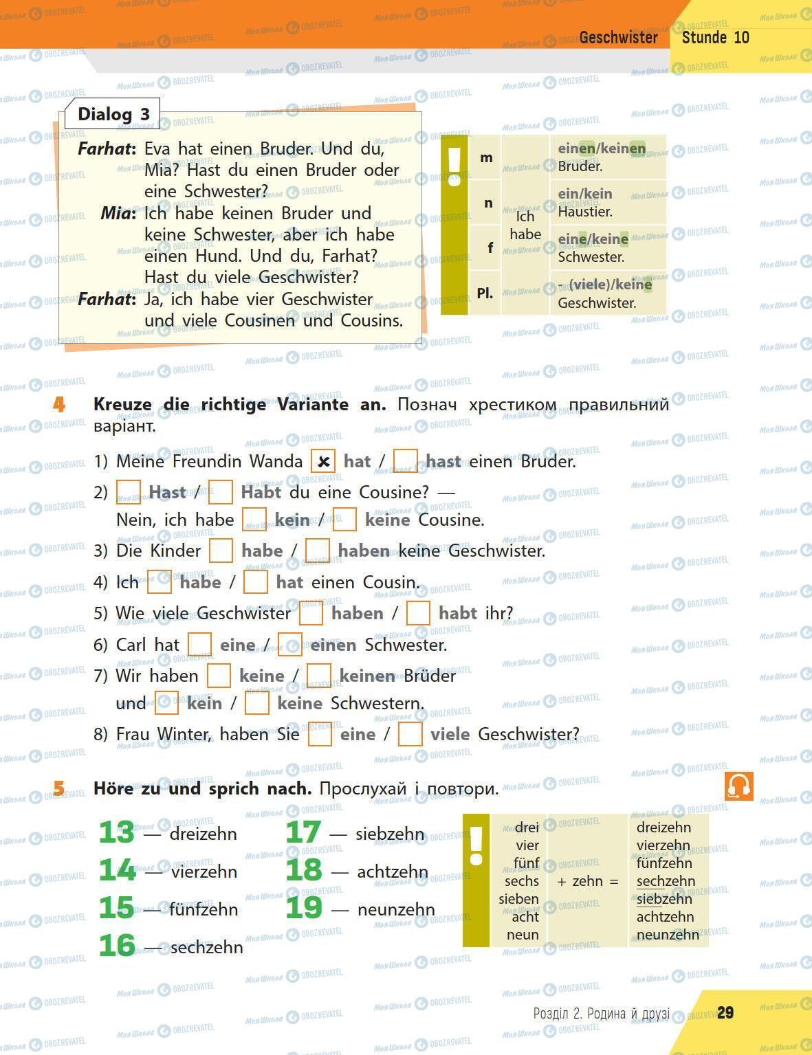 Учебники Немецкий язык 5 класс страница 29