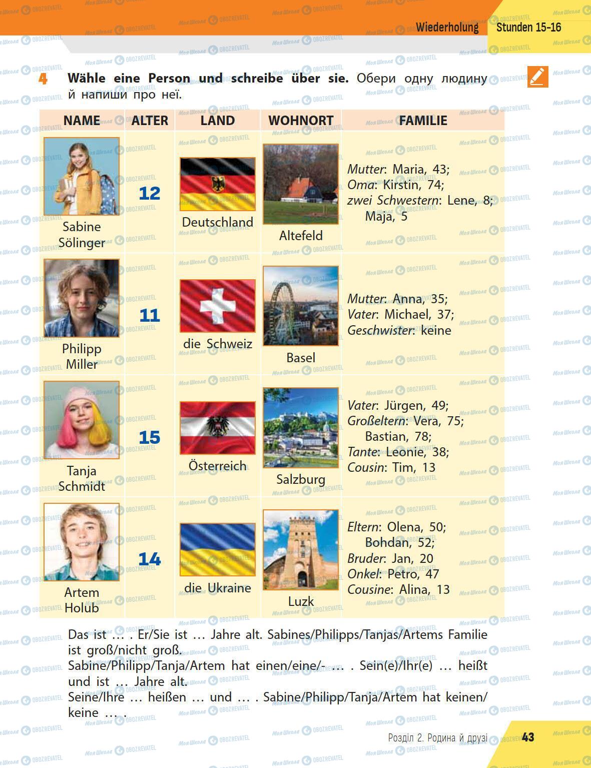 Учебники Немецкий язык 5 класс страница 43