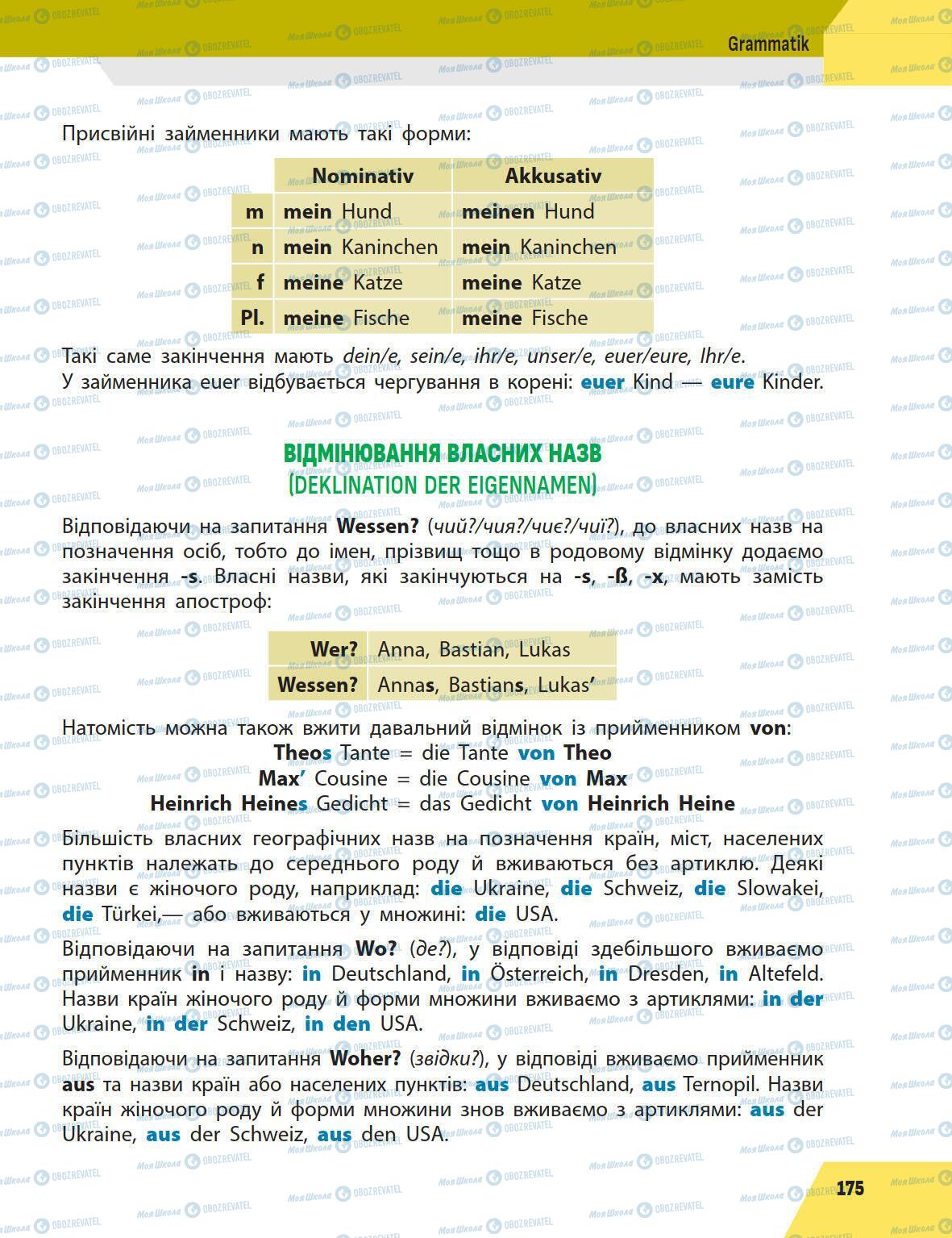 Учебники Немецкий язык 5 класс страница 175
