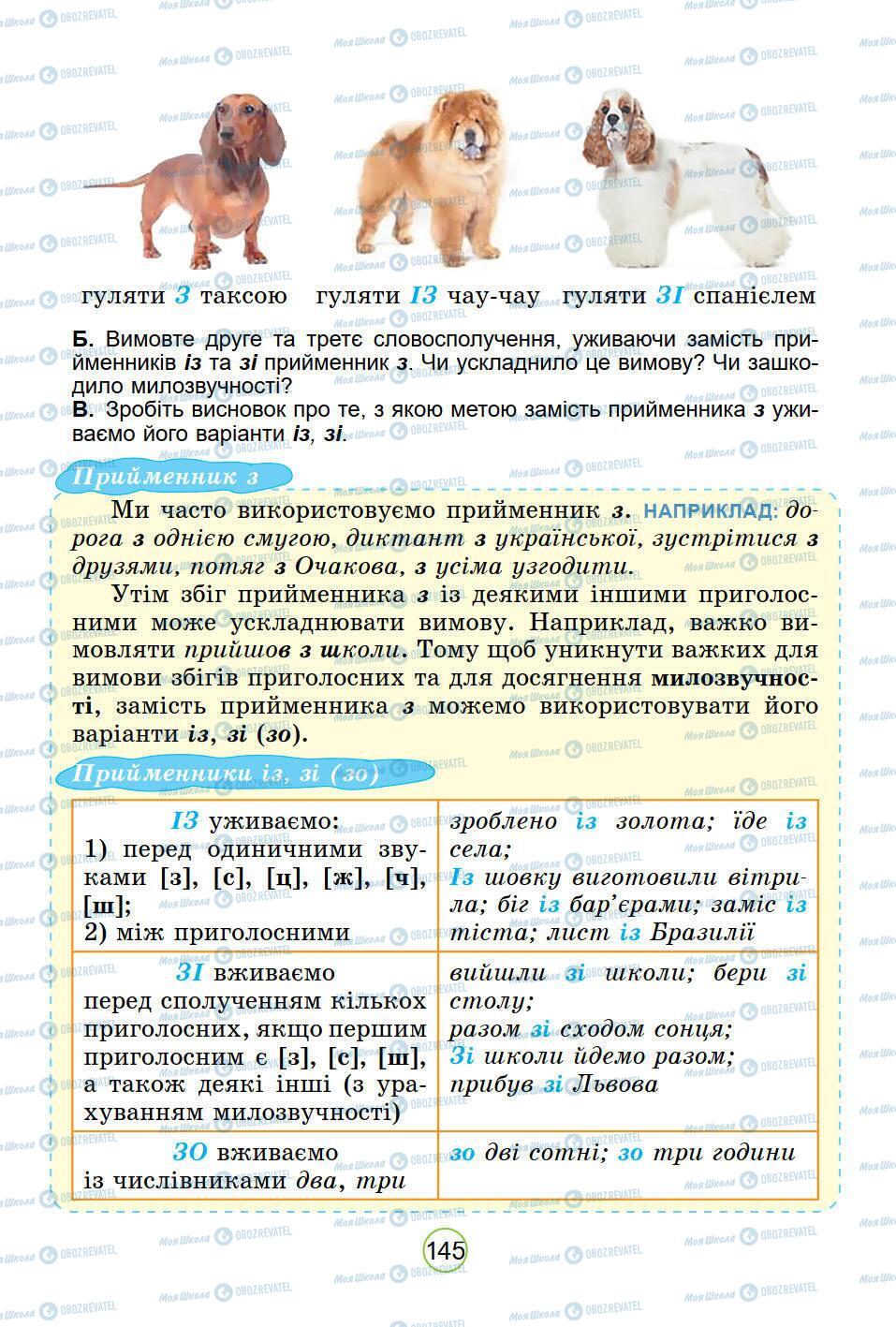 Підручники Українська мова 5 клас сторінка 145