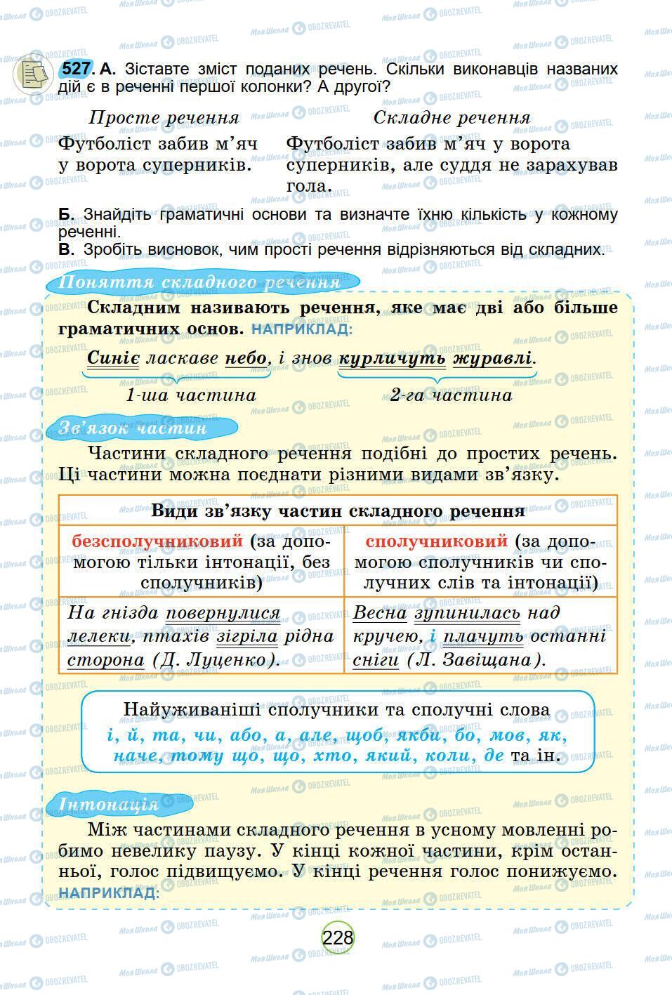 Підручники Українська мова 5 клас сторінка 228