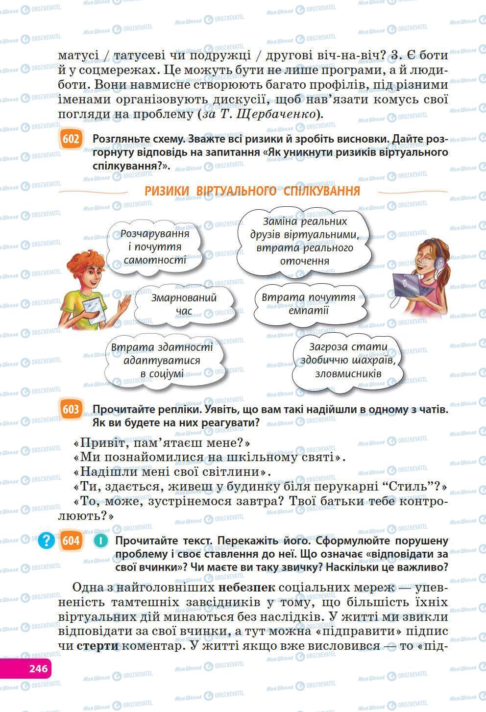 Підручники Українська мова 6 клас сторінка 246