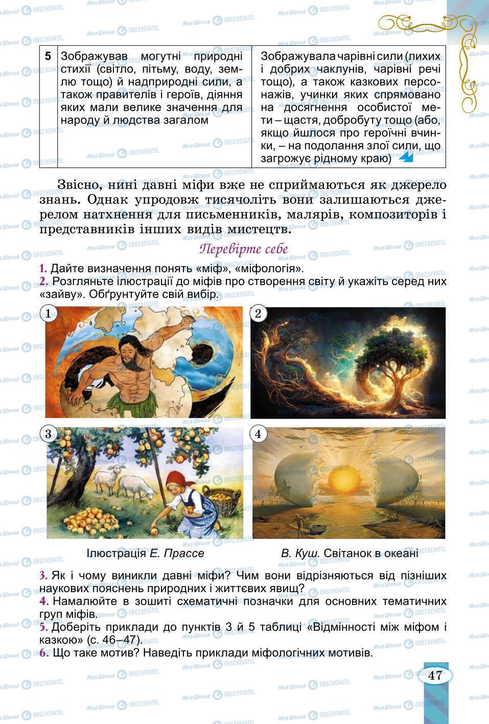 Учебники Зарубежная литература 6 класс страница 47