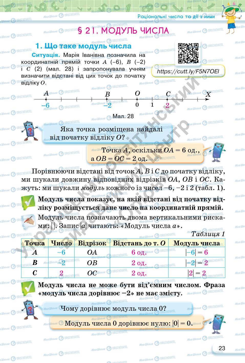 Підручники Математика 6 клас сторінка 23