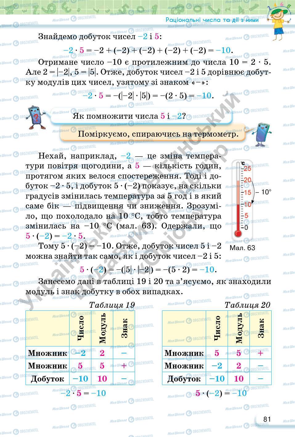 Учебники Математика 6 класс страница 81