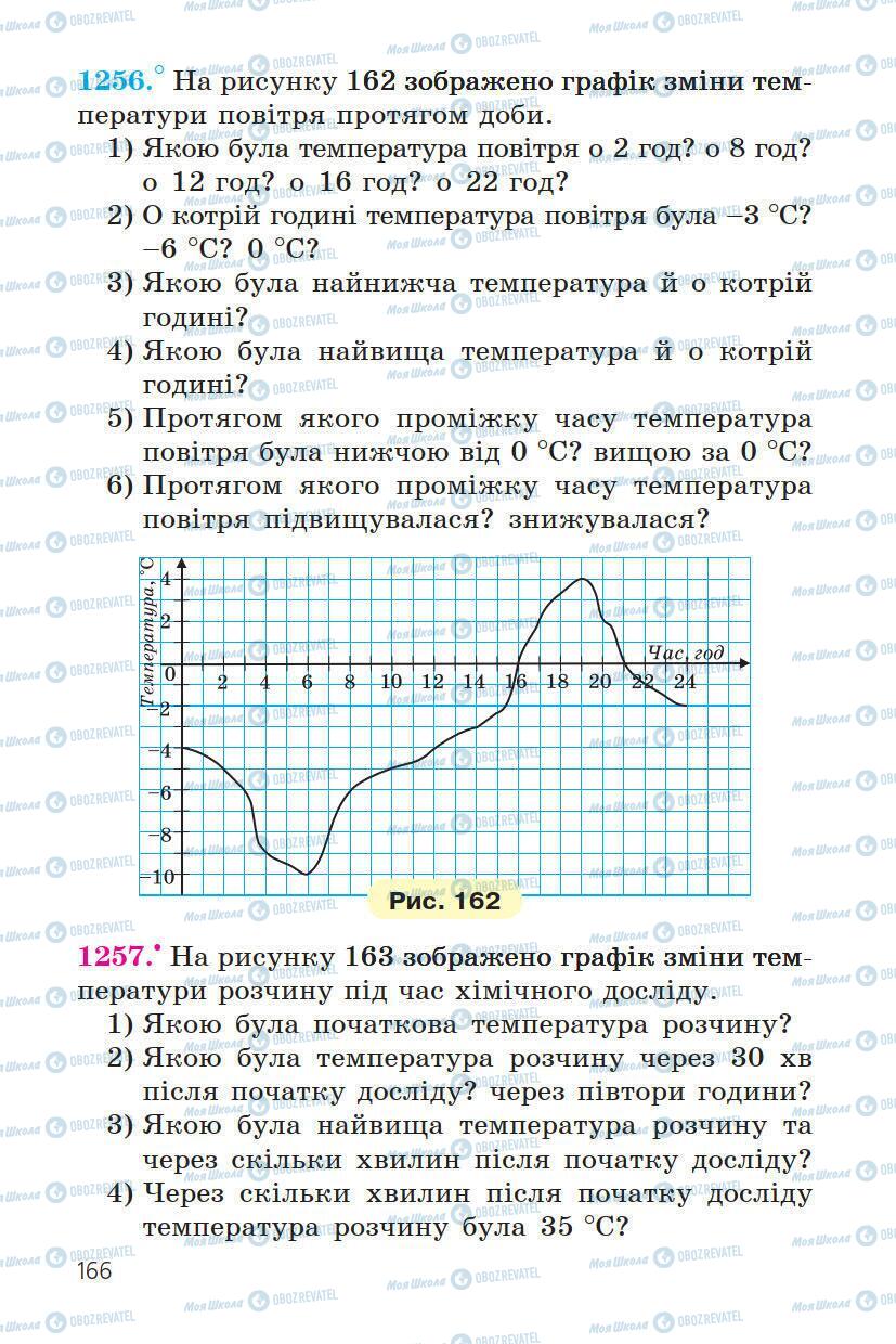 Підручники Математика 6 клас сторінка 166